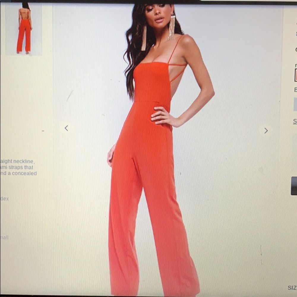 Strappy palazzo jumpsuit
